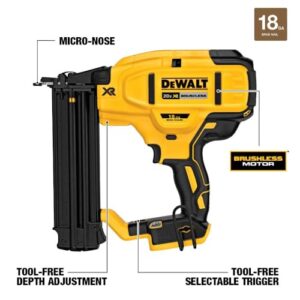 DEWALT DCN680B 20V MAX* XR® 18 GA Cordless Brad Nailer (Tool Only)