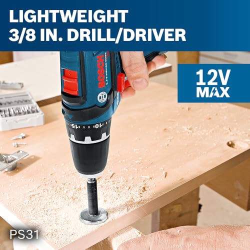 Bosch 12V Max Cordless Combo Kit: Drill/Driver & Impact, Batteries & Case 3 Bosch 12V Max Cordless Combo Kit: Drill/Driver & Impact, Batteries & Case - Image 3