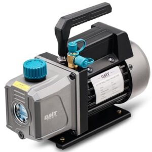 Orion Motor Tech Vacuum Pump, 3.5 cfm 1/4 hp HVAC Single Stage Vacuum Pump for R12 R22 R134a R410a R502, Auto AC Vacuum Pump Kit for Automotive Air Conditioner Resin Degassing & More, Oil Included