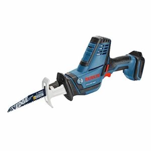 BOSCH GSA18V-083B 18V Cordless Reciprocating Saw - Lightweight & Compact, 0.83" Stroke, 3,050 SPM, Variable-Speed Trigger, Toolless Blade Change, LED Light (Bare Tool)