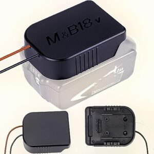 Lelukee 2PCS DIY Adapter for Makita/Bosch 18V Battery,2Pcs Battery DIY Cable Connect Output Adapter Tool