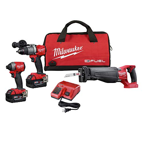 Milwaukee 2997-23 Fuel Combo Kit – Drill, Impact, Sawzall, Power Tools 1 milwaukee tools kit m18 fuel