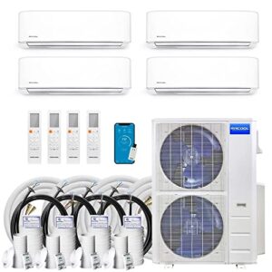 48k BTU 20.5 SEER Multi-Zone MrCool DIY 4 Zone Ductless Heat Pump Split System 4th Generation - 9k+9k+9k+24k