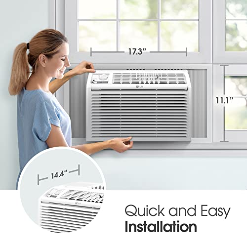 LG 5000 BTU Window Air Conditioner Ultra-Quiet AC Unit for Small Rooms - Image 2