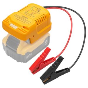 Xinriga Jump Starter for Dewal_t_20V 60V Battery Jumper Cables 11AWG 1.2FT Automotive Booster Cable for Jump Starting Car Using Tool Battery (Battery not Included)
