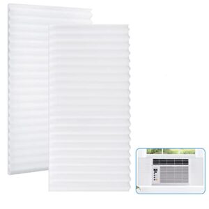 YoleShy Window Air Conditioner Side Panels Foam Insulation Panels for Window Air Conditioner, AC Units Window Insulation Kit 17 X 9 X 1 inch, Pack of 2, White