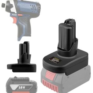 for Bosch 18V to for Bosch 12V Battery Adapter,Battery Adaptor Compatible for Bosch 18V Lithium-ion Battery Convert to Bosch 12V Battery,for Bosch 12V Cordless Power Tools