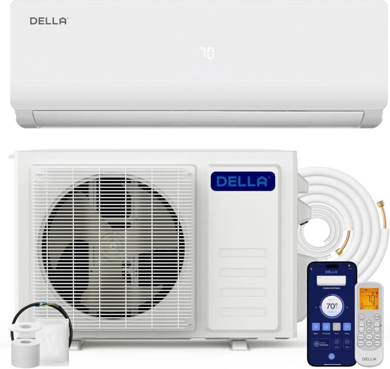DELLA Vario 12000 BTU Mini Split: Smart Cooling Perfection