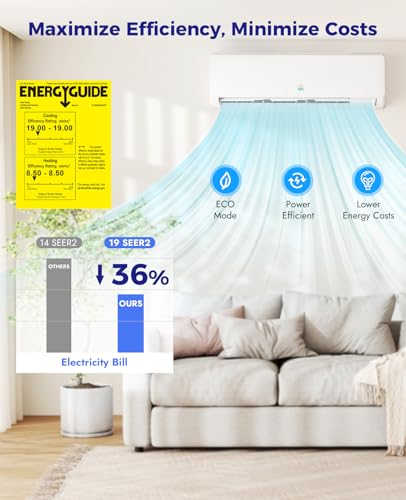 Here's an SEO-friendly, engaging title within 70 characters: Oylus 12000 BTU Mini Split AC Heater - Ductless Energy Efficient System 4 Here's an SEO-friendly, engaging title within 70 characters:
Oylus 12000 BTU Mini Split AC Heater - Ductless Energy Efficient System - Image 4