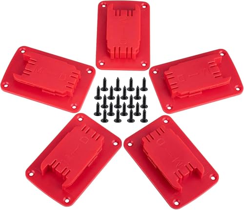 Milwaukee Dewalt Tool Holder Mount 5 Pack for 18V 20V 12V Drills 1 milwaukee tools holder