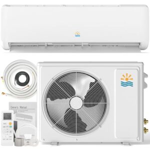 Oylus Mini Split Ac/Heating System - 12000 BTU Ductless Mini Split Air Conditioner with Heat Pump, 19 SEER2 115V Energy Efficient Ac Unit Up to 750 Sq.Ft with Installation Kit