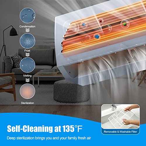 GLACER Ductless Mini Split AC 12000 BTU High Efficiency Cooling System 17 SEER2 8 GLACER Ductless Mini Split AC 12000 BTU High Efficiency Cooling System 17 SEER2 - Image 8