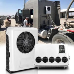 Mieligo DC Air Conditioner 12V 10000BTU, Mini Split 12 Volt Air Conditioner, Semi Truck 12 Volt DC Air Conditioner, Rapid Cooling Low Noise for Semi Trucks, RVs, Cars, Vans, Trucks, Pickup, Trailer