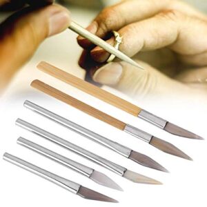 Agate Knife,Agate Polishing Burnisher,Pure Agate Craft Polishing Tools,for Cleaning Silver,Carving Precious Metal,Jewelry Polishing