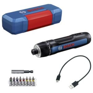Bosch Professional Cordless Screw Driver Bosch GO 3 (incl. 8pcs bit Set, bit Holder, USB-C Cable, Mini Case)