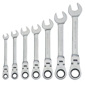 CRAFTSMAN Ratchet Set, 7-Pack, 72-Tooth, 180 Degree Flexi Head Design, Solid Chrome Finish (CMMT87009)