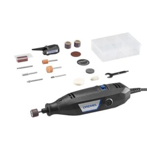 Dremel 3100-1/15 Variable Speed Rotary Tool Kit- 1 Attachment and 15 Accessories, Ideal for a Variety of Crafting and DIY Projects- Cutting, Sanding, Grinding, Polishing, Drilling, and Engraving