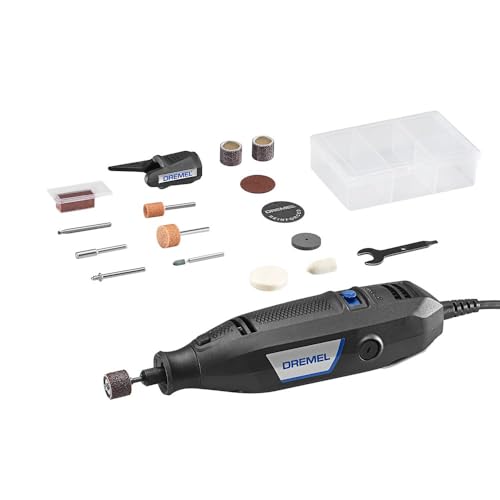 Dremel 3100 Rotary Tool Kit: Versatile 15-Pc DIY Crafting Multi-Tool Set 1 Dremel 3100-1/15 Variable Speed Rotary Tool Kit- 1 Attachment and 15 Accessories, Ideal for a Variety of Crafting and DIY Projects- Cutting, Sanding, Grinding, Polishing, Drilling, and Engraving
