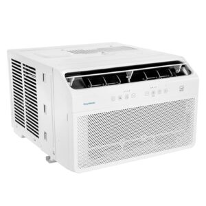 Keystone Energy Star 8,000 BTU Window Mounted Inverter Air Conditioner with Quiet, High Efficiency Operation and Remote, Window AC Unit for Apartment, Living Room, Medium Rooms up to 350-Sq.Ft.