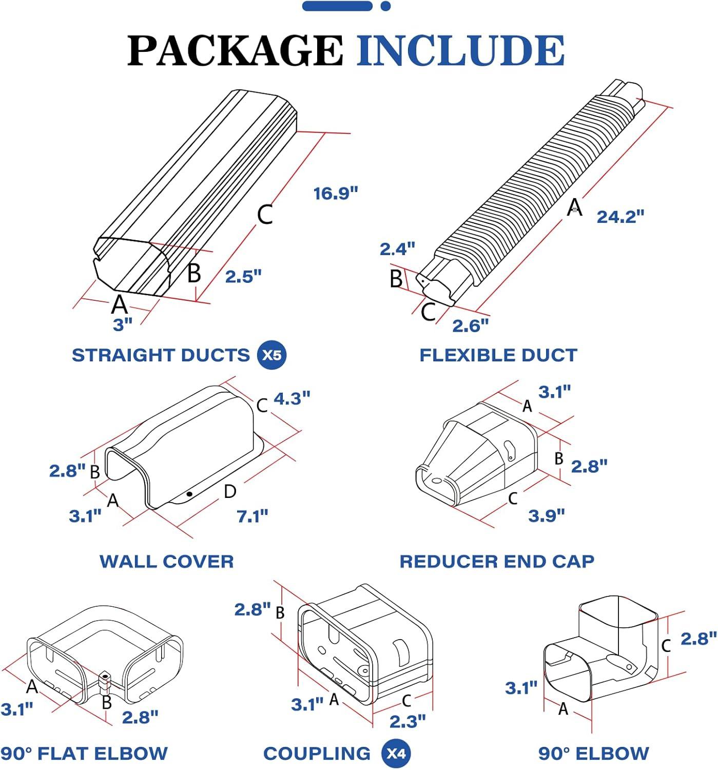 LyPrem PVC Line ‍Cover Kit: Sleek Protection for​ Your Mini Split AC