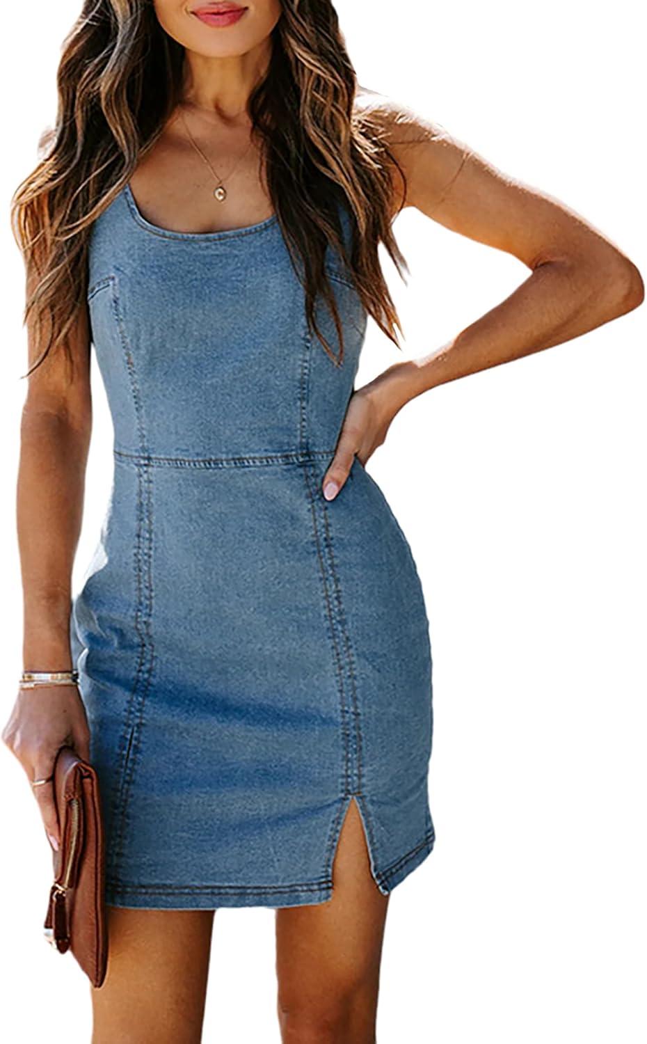 Denim Desire: Our Week​ With This Sleek Bodycon Mini Dress