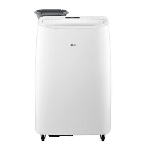 LG 10000 BTU SACC(14000 ASHRAE) Portable Air Conditioners with Dual Inverter Cools 450 Sqft Ultra Quiet & Easy Install WiFi App Medium & Large Room Air Conditioner AC Unit Home White LP1022FVSM
