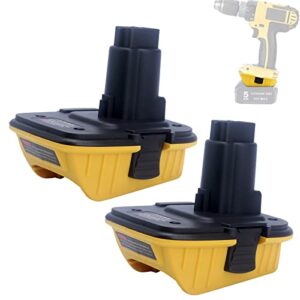 Lasica 2Pack DCA1820 18V to 20V Adapter Compatible with Dewalt 18V XRP Tools - Compatible with Dewalt 20V Max Battery DCB201 DCB203 DCB204 DCB206 - Compatible with Dewalt Battery Adapter DCA1820
