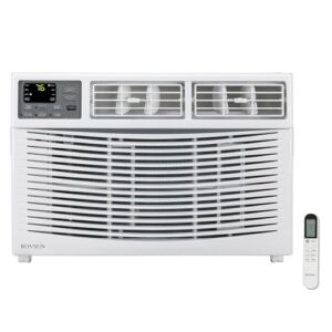ROVSUN 8000 BTU Air Conditioner Window Unit with Heat, 4-in-1 Window AC Unit Cooler, Heater, Dehumidifier & Fan with Timer, Remote Control & Installation Kit for Rooms up to 350 Sq. Ft, 115V/60Hz