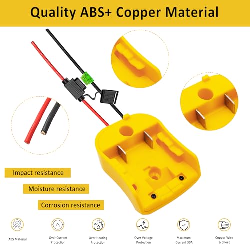 Here's a revised title: Dewalt 12V Battery Adapter | Ride On Toy Power Converter | Fuse & Terminal Connector 3 Here's a revised title:
Dewalt 12V Battery Adapter | Ride On Toy Power Converter | Fuse & Terminal Connector - Image 3