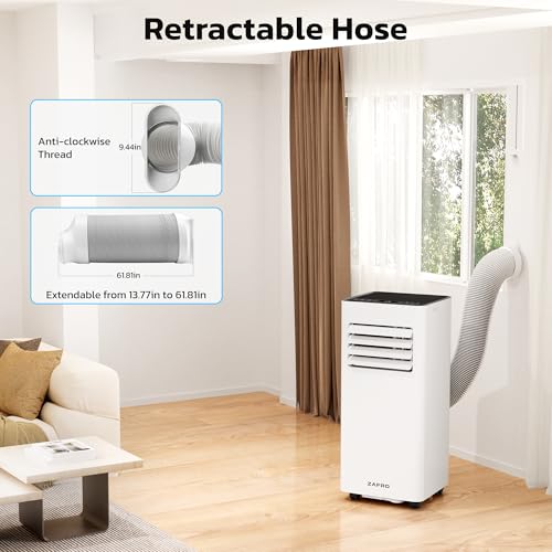 Here's an SEO-friendly, engaging title within 70 characters: ZAFRO Portable Air Conditioner 10000 BTU Cool Bedroom AC Unit 3 Here's an SEO-friendly, engaging title within 70 characters:
ZAFRO Portable Air Conditioner 10000 BTU Cool Bedroom AC Unit - Image 3