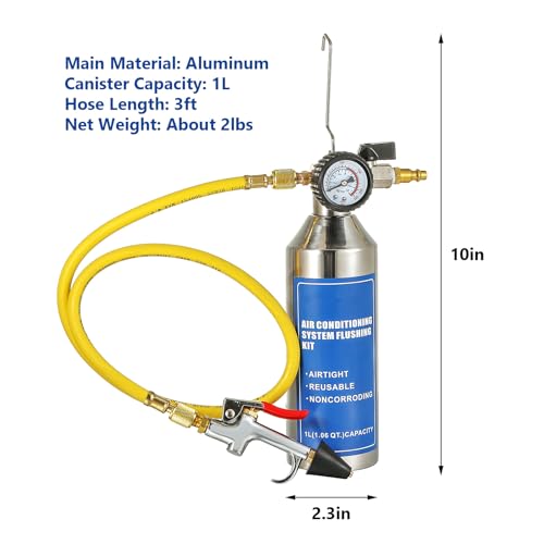 AC Flush Kit: Pro Automotive Cleaning Tool for R134A R12 R22 AC Systems 4 AC Flush Kit: Pro Automotive Cleaning Tool for R134A R12 R22 AC Systems - Image 4