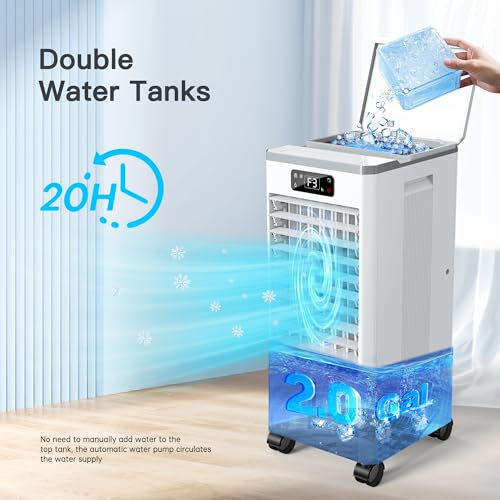 Portable Air Conditioner Cooler: 3 Modes, 20H Cooling, Windowless AC Unit 3 Portable Air Conditioner Cooler: 3 Modes, 20H Cooling, Windowless AC Unit - Image 3