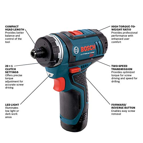 BOSCH 12V Max Compact Pocket Driver - Powerful 2-Speed Cordless Tool 2 BOSCH 12V Max Compact Pocket Driver - Powerful 2-Speed Cordless Tool - Image 2