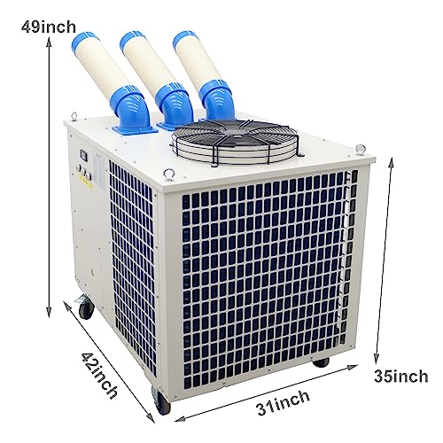 High-Capacity Industrial Spot Cooler - Mobile Commercial AC, 1550m³/h Airflow 3 High-Capacity Industrial Spot Cooler - Mobile Commercial AC, 1550m³/h Airflow - Image 3