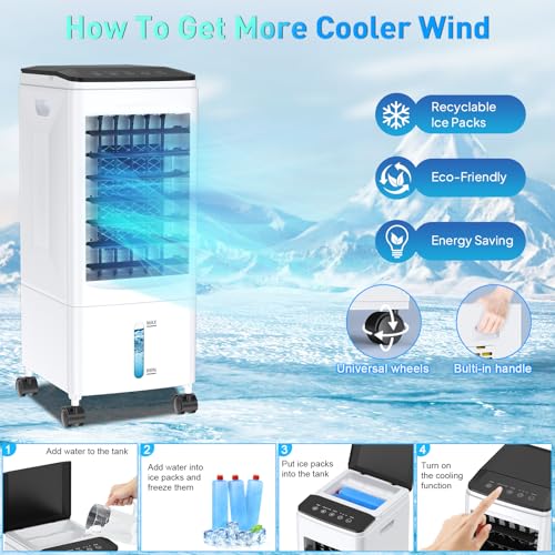 Here's a revised, SEO-friendly title within 70 characters: 3-in-1 Portable AC Unit, Cooling, Fan & Dehumidifier, Remote Control 4 Here's a revised, SEO-friendly title within 70 characters:
3-in-1 Portable AC Unit, Cooling, Fan & Dehumidifier, Remote Control - Image 4