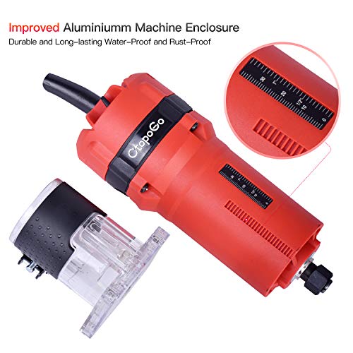 Powerful Compact Palm Router 800W Wood Trimmer + 12 Router Bits Set 3 Powerful Compact Palm Router 800W Wood Trimmer + 12 Router Bits Set - Image 3