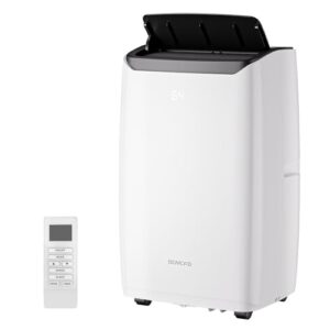 2025 New Portable Air Conditioner 12000 BTU with Built-in Dehumidifier, 4-in-1 AC Unit with Heater & Fan, Cools & Heats Space up to 500 sq ft, Remote Control and Window Kit Included