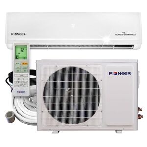 Pioneer® Hyperformance™ 12,000 BTU 23.5 SEER2 Ductless Mini Split Inverter++ Energy-Star Wi-Fi Air Conditioner Hyper Heat Pump Full Set