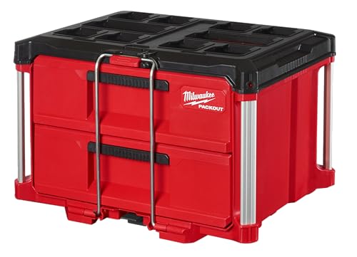 Milwaukee PACKOUT 2-Drawer Tool Box: Durable Portable Storage Solution for Professionals 1 milwaukee tools packout
