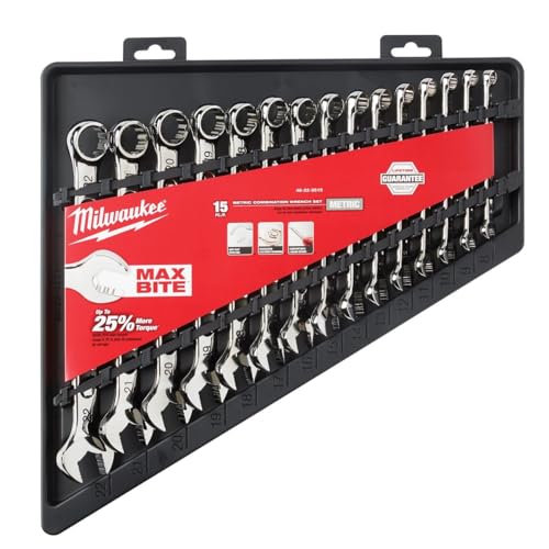 Milwaukee Pro Combo Wrench Set: Metric & SAE | Complete Range 8mm-22mm & 1/4"-1" 3 Milwaukee Pro Combo Wrench Set: Metric & SAE | Complete Range 8mm-22mm & 1/4"-1" - Image 3