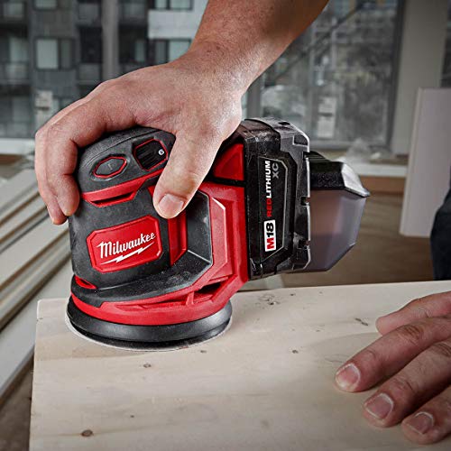 Milwaukee M18 Cordless Random Orbit Sander Kit - Powerful Smooth Finishing Tool 6 Milwaukee M18 Cordless Random Orbit Sander Kit - Powerful Smooth Finishing Tool - Image 6