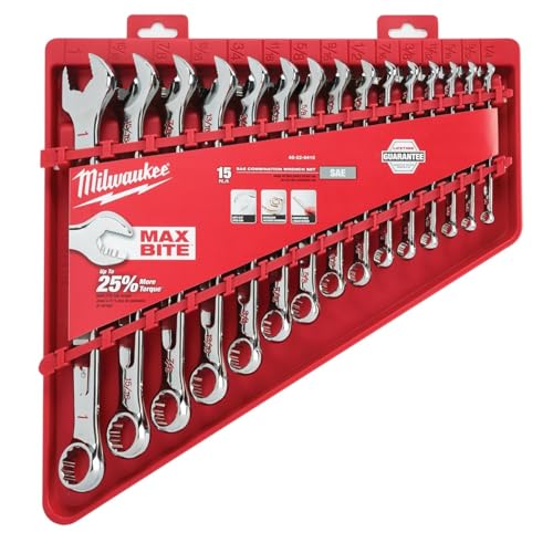 Milwaukee Pro Combo Wrench Set: Metric & SAE | Complete Range 8mm-22mm & 1/4"-1" 2 Milwaukee Pro Combo Wrench Set: Metric & SAE | Complete Range 8mm-22mm & 1/4"-1" - Image 2