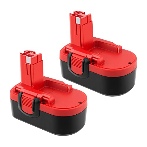 Bosch 18V 3.5Ah Ni-MH Battery 2-Pack | Compatible with Multiple Power Tools 1 ADVTRONICS 2 Pack 18V 3.5Ah Replacement Battery Compatible with Bosch BAT181 BAT025 BAT026 BAT160 BAT180 BAT189 PSR 18 VE-2 GSR VE-2 GSB 18 VE-2 13618 22618 23618 1644K 1662B 3860CK (Ni-MH)