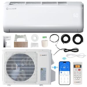 Albott 9100 BTU Mini Split Air Conditioner and Heater, SEER2 20.5, 115V, Inverter Heat Pump AC with Wi-Fi Smart Control, Voice Assistant, Self-Cleaning, Compatible with Alexa, Cools up to 450 Sq. Ft.