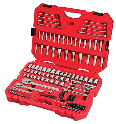 Premium CRAFTSMAN 135-Pc Mechanics Tool Set, SAE/Metric, Professional Grade 1 CRAFTSMAN Mechanics Tool Set, SAE/Metric, 135-Piece (CMMT12024)
