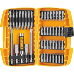 DEWALT Screwdriver Bit Set with Tough Case, 45-Piece (DW2166), Grey/Silver Screwdriving Set with Tough Case