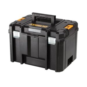 DEWALT TSTAK Tool Box, Extra Large Design, Removable Tray for Easy Access to Tools, Water and Debris Resistant (DWST17806)