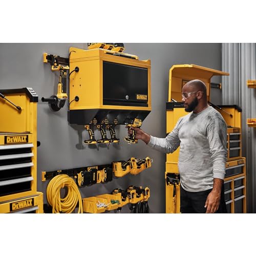 DEWALT Tool Organizer Holster: Metal Rail Mount, Workshop Storage System 2 DEWALT Tool Organizer Holster: Metal Rail Mount, Workshop Storage System - Image 2