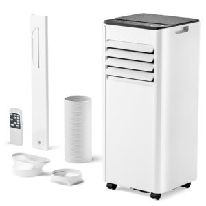 Feelfunn 10000 BTU Portable Air Conditioner - Cools 450 Sq.Ft Quickly, 3-in-1 AC Unit with Remote, 24H Timer, Quiet Operation & Window Kit for Bedrooms Apartments Offices Dorms