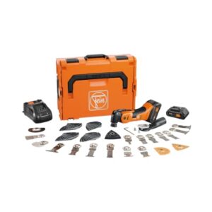 Fein Cordless MultiMaster AMM 700 Max Top 4 Ah AS for Interior Construction and Renovation - Starlock Max Mount, QuickIn System, AMPShare/Bosch 18V Battery Compatible - 71293661090